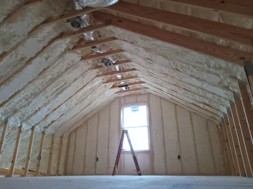 Spray foam roofing application for Crawl Space Insulation project in Pequannock